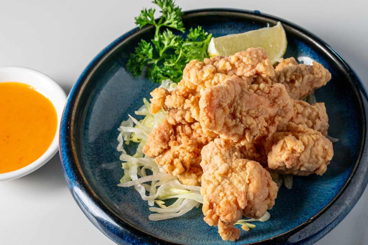 Chicken Kara Age Japanese fried chicken with dipping sauce - East Moon Centennial CO