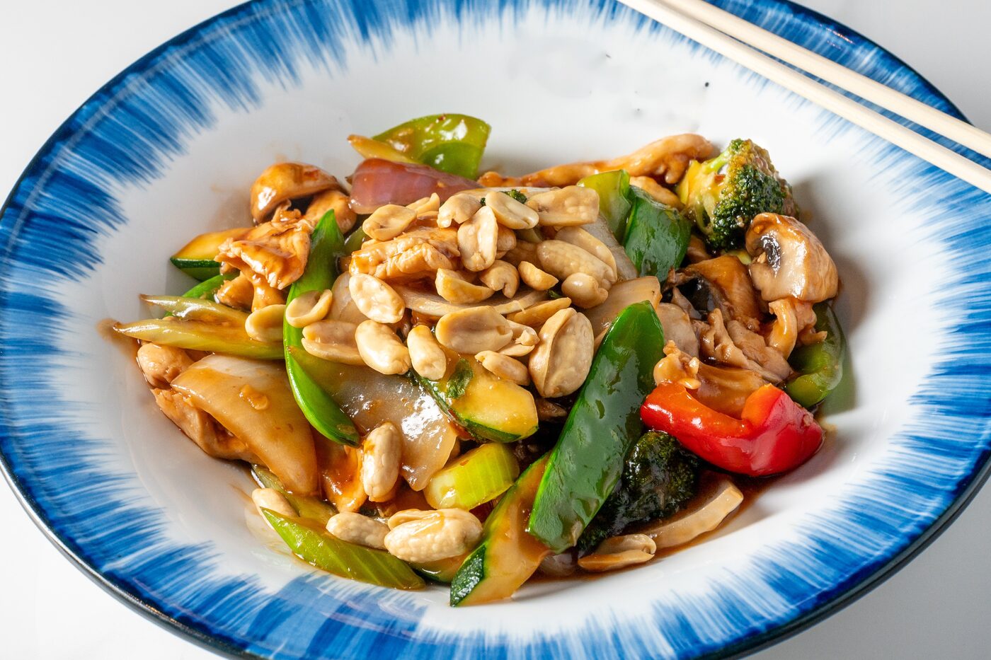 Kung Pao Chicken with peanuts and vegetables - East Moon Instagram