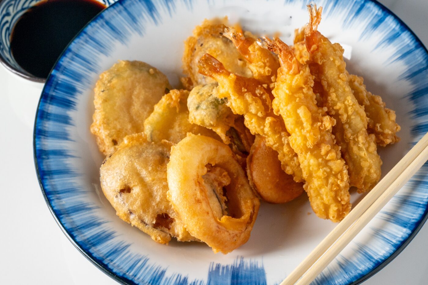 Shrimp Tempura crispy battered shrimp and vegetables - East Moon Asian Bistro Centennial CO