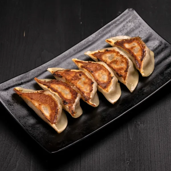 Pork Gyoza pan-fried dumplings - East Moon Asian Bistro